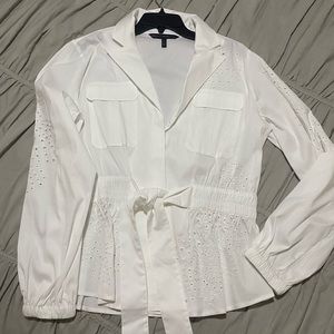 White House Black Market ladies white shirt